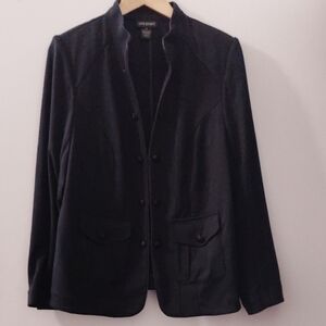 Lane Bryant Black Lightweight Shirt Jacket